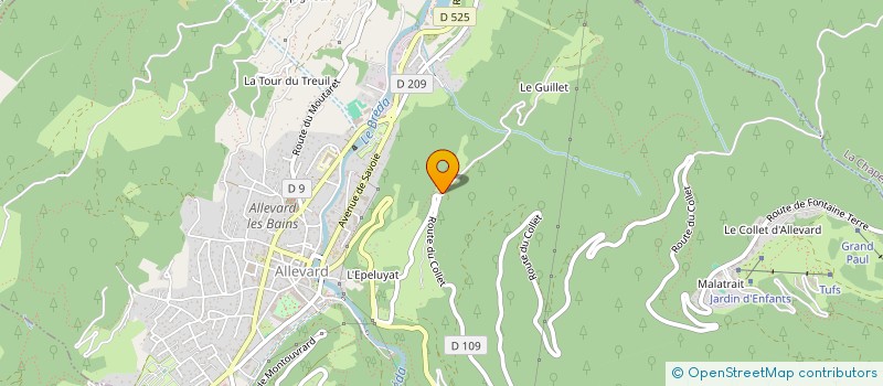 localisation de l'entreprise SCDF POISSON BEAUSSEAUX  ALLEVARD