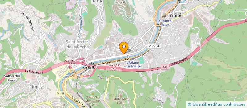 localisation de l'entreprise SCDF PONCE ET TASSANO à NICE