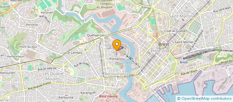 localisation de l'entreprise SCDF POULIQUEN  BREST