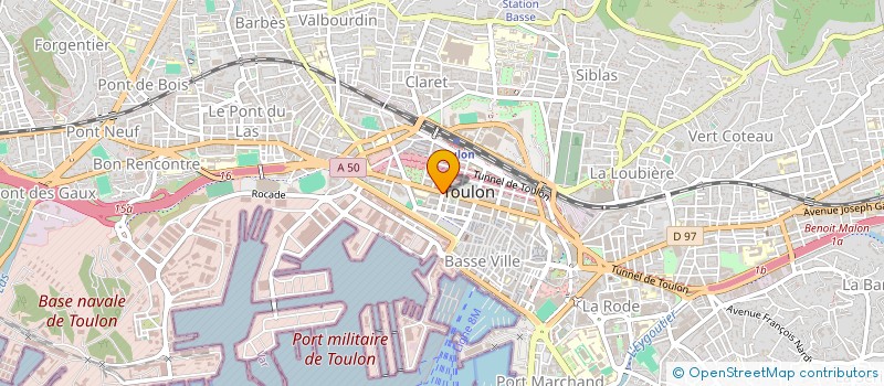 localisation de l'entreprise SCDF RAUCAZ PAULE ET BROCHEC PHILIPPE  TOULON