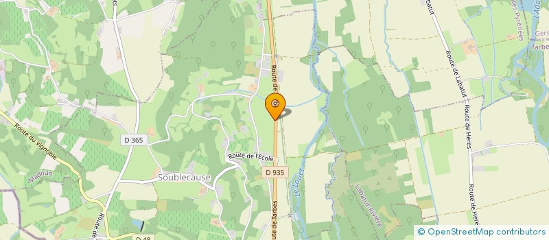 localisation de l'entreprise SCDF ROASIO JOEL & YOLANDE CAHUZAC  MAUBOURGUET