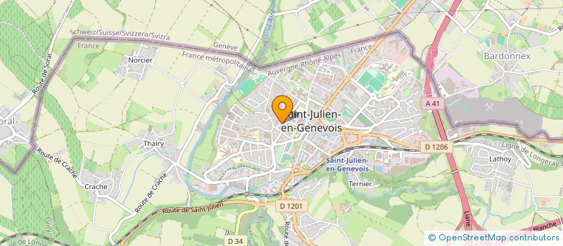 localisation de l'entreprise SCDF ROSSAT-MIGNOD ANDRE ET MARC  SAINT-JULIEN-EN-GENEVOIS