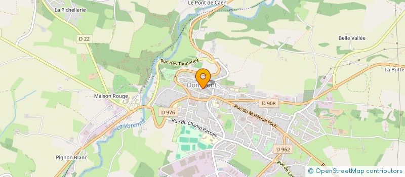 localisation de l'entreprise SCDF ROUSSELET - CHEVRET à DOMFRONT-EN-POIRAIE