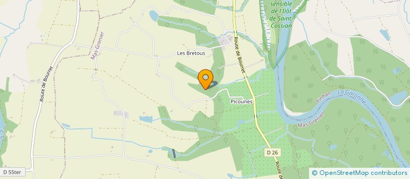 localisation de l'entreprise SCDF SABATHIE YOLANDE & JEAN-LOUIS  VERDUN-SUR-GARONNE