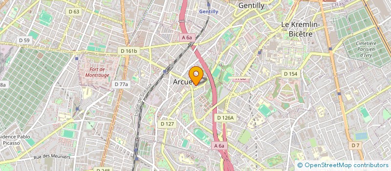 localisation de l'entreprise SCDF SAHRAOUI K ET SAHRAOUI F  ARCUEIL
