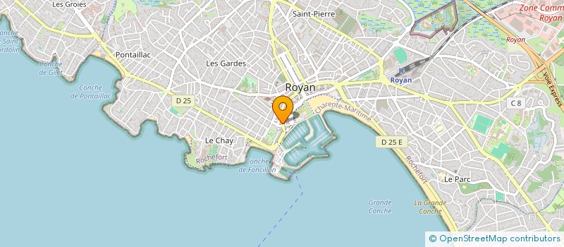 localisation de l'entreprise SCDF SAINT CHRISTOPHE à ROYAN