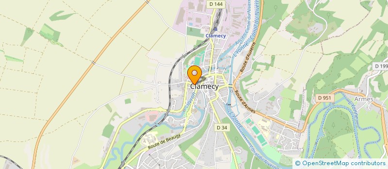 localisation de l'entreprise SCDF SCHERMAN DUBOSCQ à CLAMECY