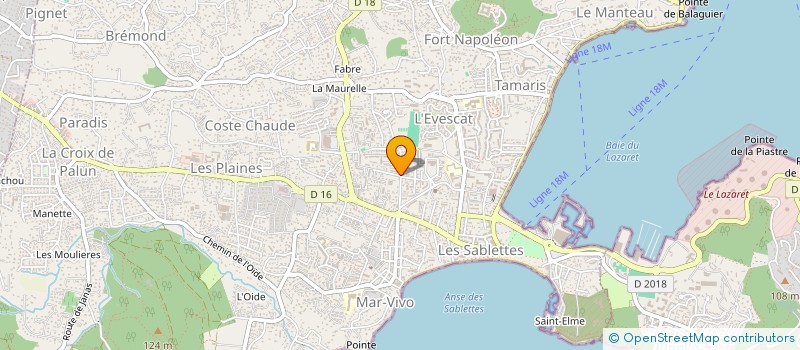 localisation de l'entreprise SCDF SERRE CHABOUD ET GARNIER  LA SEYNE-SUR-MER
