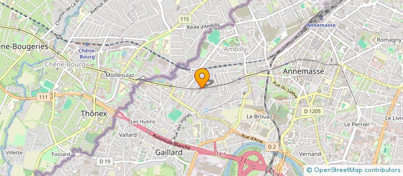 localisation de l'entreprise SCDF SOUCI AHMED ET BAUD LAURENCE  GAILLARD