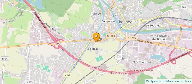 localisation de l'entreprise SCDF SOUVY RENE ET BERNARD  BONNEVILLE