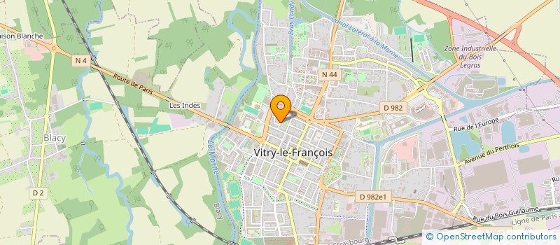 localisation de l'entreprise SCDF SPINELLA à VITRY-LE-FRANCOIS