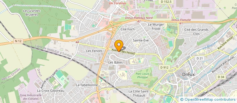 localisation de l'entreprise SCDF TAIB JEAN ET DELAMARE MAURIC à DREUX