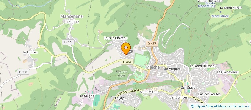 localisation de l'entreprise SCDF TAILLARD FRERES à ORGEANS BLANCHEFONTAINE