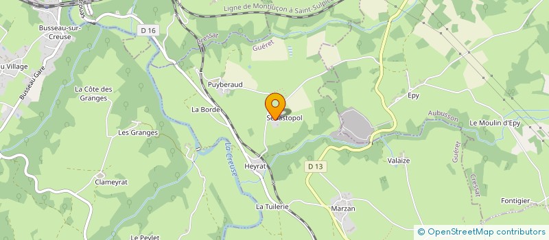 localisation de l'entreprise SCDF TASKER FRERES à MOUTIER-D'AHUN