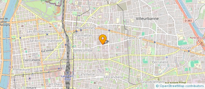 localisation de l'entreprise SCDF TEBOUL ELIE ET TEBOUL MAURICE  VILLEURBANNE