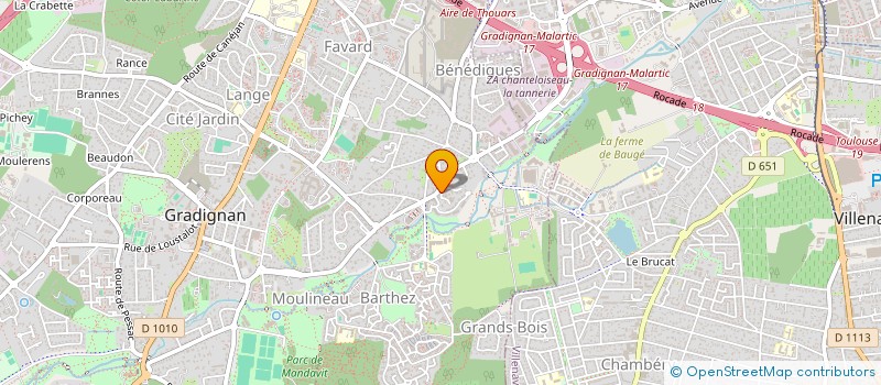 localisation de l'entreprise SCDF TECHENE JACQUES ET DUMERC GILLES  GRADIGNAN