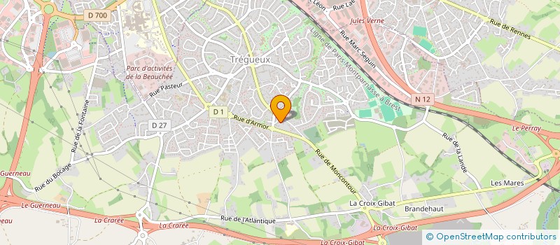 localisation de l'entreprise SCDF TERLET ET SAVINEAU  TREGUEUX