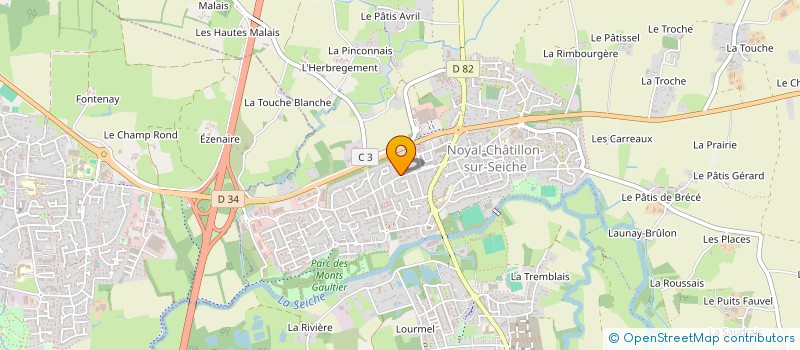 localisation de l'entreprise SCDF TESSIER BRODIN  NOYAL-CHATILLON-SUR-SEICHE