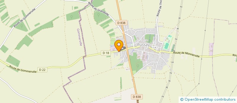 localisation de l'entreprise SCDF TEXIER-SEVAT à PUSSAY