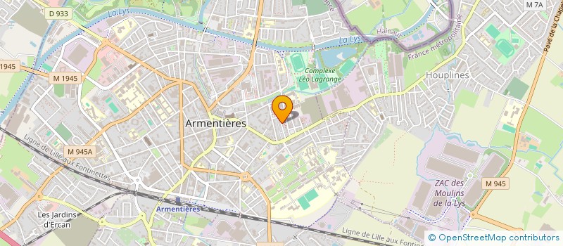 localisation de l'entreprise SCDF THEODEN FRAPPE à ARMENTIERES