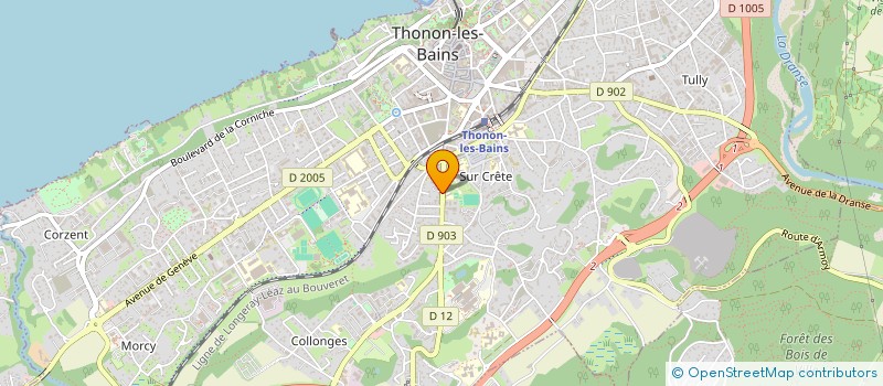 localisation de l'entreprise SCDF TRABICHET ANDRE & LUCIENNE à THONON-LES-BAINS