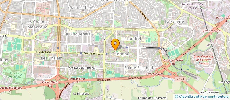 localisation de l'entreprise SCDF TREHIN NICOLAS  RENNES