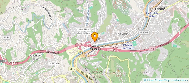 localisation de l'entreprise SCDF UBALDI ET BERLIOCCHI  NICE