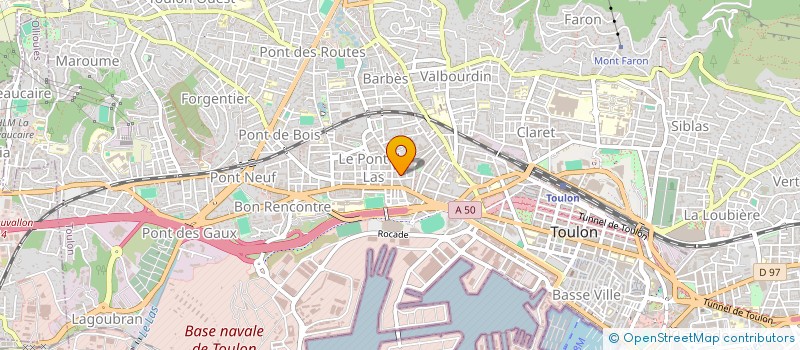 localisation de l'entreprise SCDF VENTRE ET LUCCISANO à TOULON