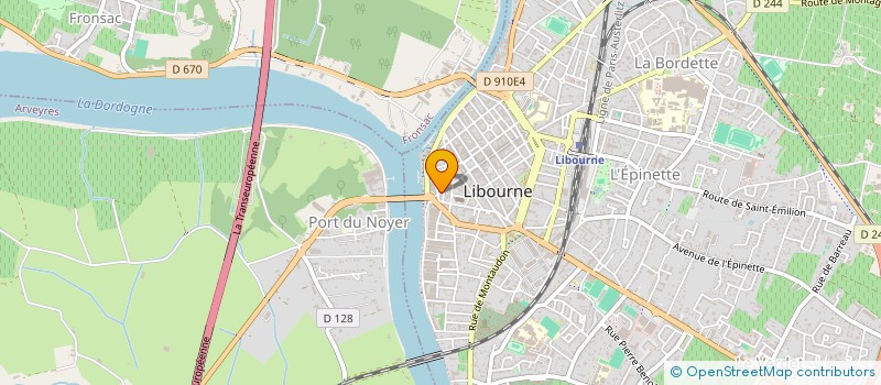 localisation de l'entreprise SCDF VERGNAUD ET ACHERITEGUY à LIBOURNE