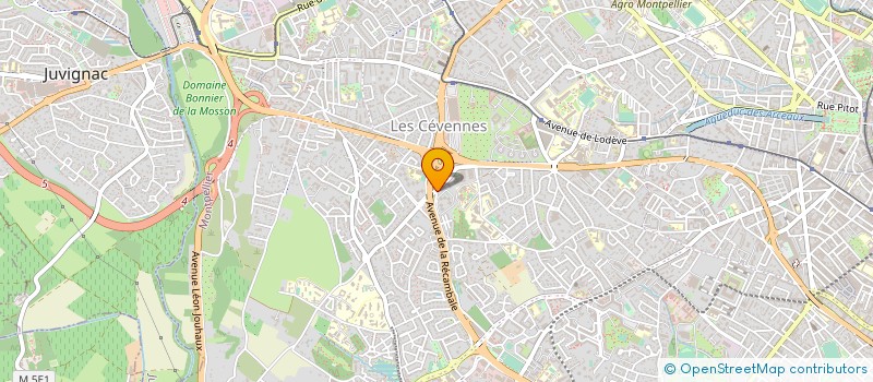 localisation de l'entreprise SCDF VIEULES ET BURGUERA à MONTPELLIER