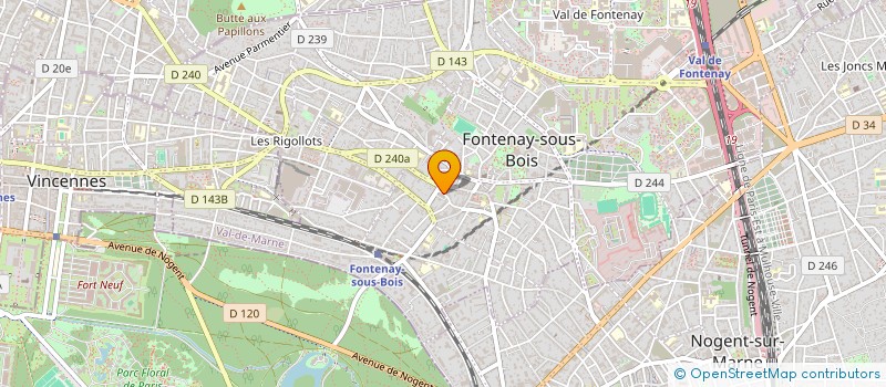 localisation de l'entreprise SCDM IMMO à FONTENAY SOUS BOIS
