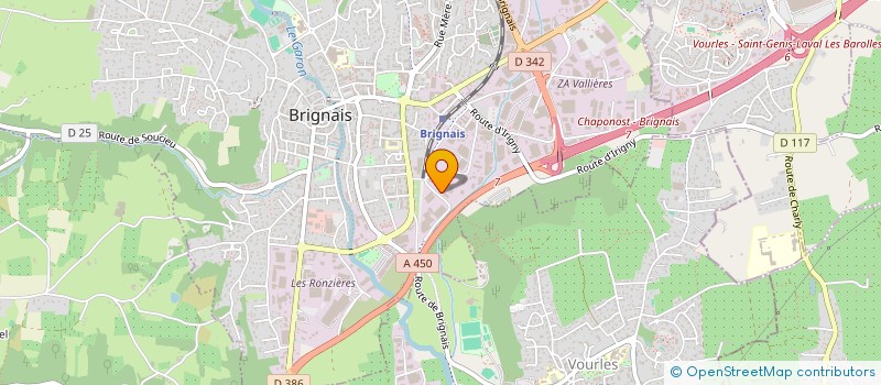 localisation de l'entreprise SCDV NUTRITION à BRIGNAIS