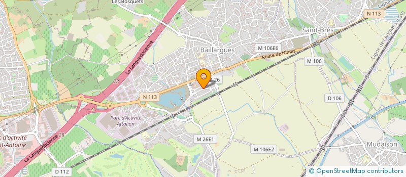 localisation de l'entreprise SCDW à BAILLARGUES