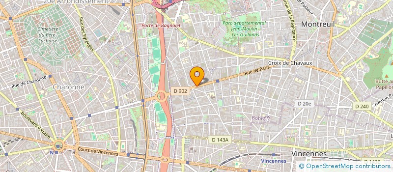 localisation de l'entreprise SCE ADMINISTRATION GETION INFORMATIQUE à MONTREUIL