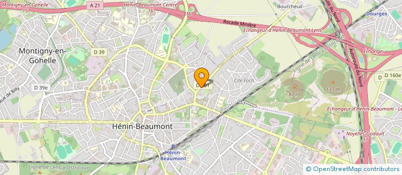 localisation de l'entreprise SCE AIDES INTER-GENERATIONNELS-ECHANGES à HENIN-BEAUMONT