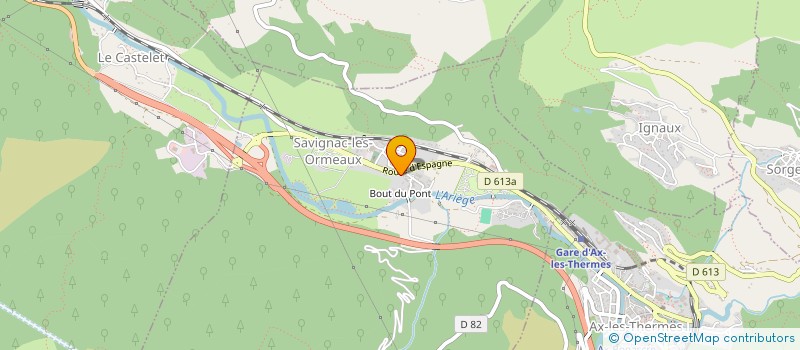 localisation de l'entreprise SCE ASSAINISSEMENT D'AX LES THERMES à AX-LES-THERMES
