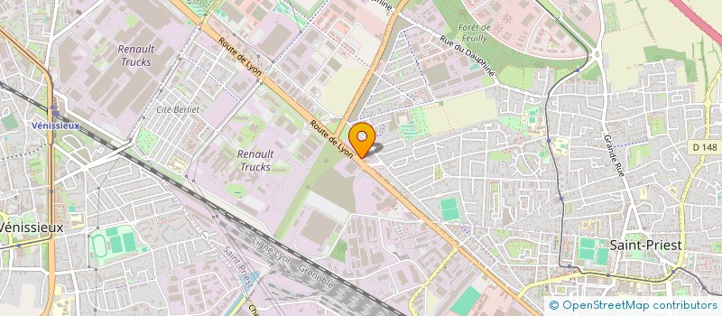 localisation de l'entreprise SCE ASSISTANCE TRANSP ENTREPOS MANUTENT  SAINT-PRIEST