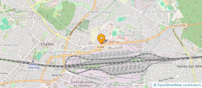 localisation de l'entreprise SCE AUTOMOB REPARATION TOLERIE INTERVENT à CHELLES