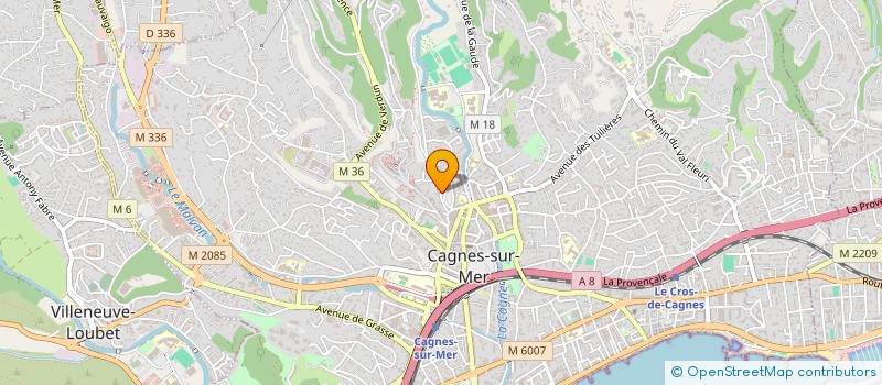 localisation de l'entreprise SCE CARRELAGE ETANCHEITE  CAGNES-SUR-MER