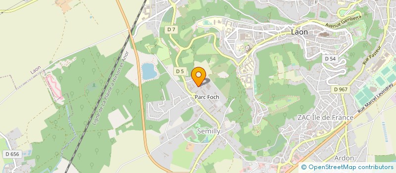 localisation de l'entreprise SCE DEPARTEMENTAL INCENDIE ET SECOURS à LAON