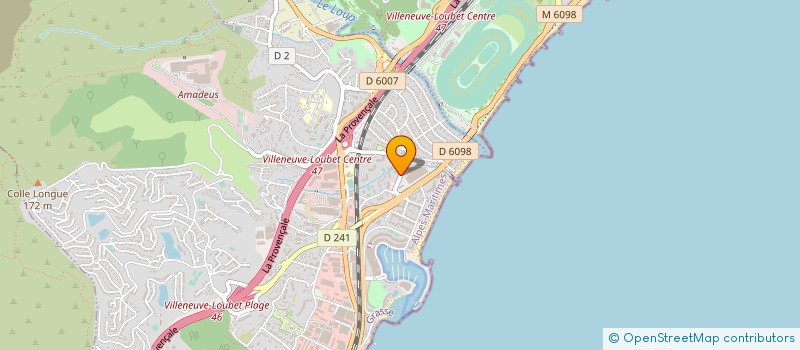 localisation de l'entreprise SCE DEPARTEMENTAL INCENDIE ET SECOURS à VILLENEUVE-LOUBET