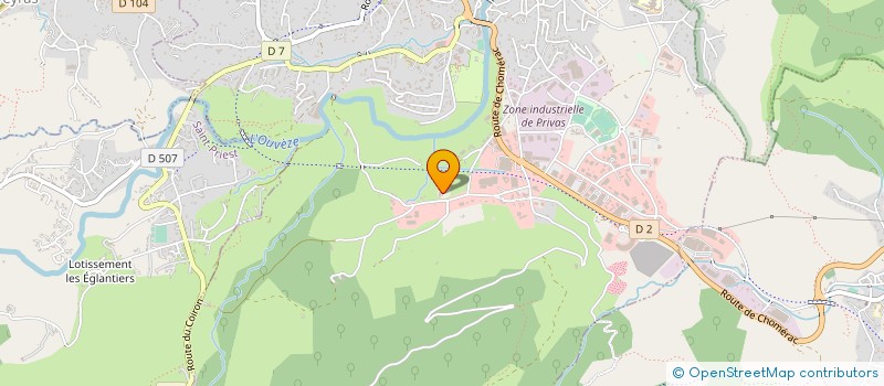 localisation de l'entreprise SCE DEPARTEMENTAL INCENDIE ET SECOURS à PRIVAS
