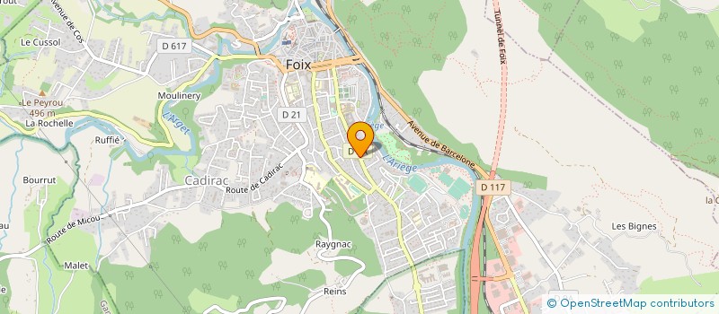 localisation de l'entreprise SCE DEPARTEMENTAL INCENDIE ET SECOURS  FOIX