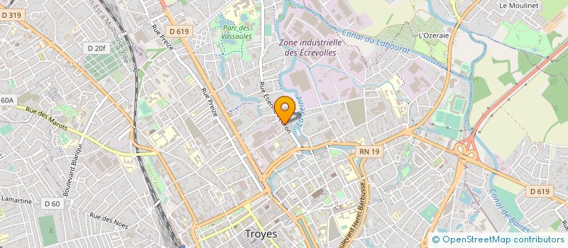 localisation de l'entreprise SCE DEPARTEMENTAL INCENDIE ET SECOURS à TROYES