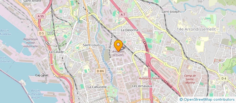 localisation de l'entreprise SCE DEPARTEMENTAL INCENDIE ET SECOURS à MARSEILLE