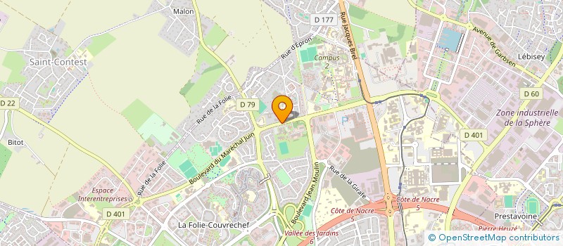 localisation de l'entreprise SCE DEPARTEMENTAL INCENDIE ET SECOURS à CAEN
