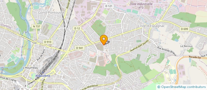 localisation de l'entreprise SCE DEPARTEMENTAL INCENDIE ET SECOURS à L'ISLE-D'ESPAGNAC