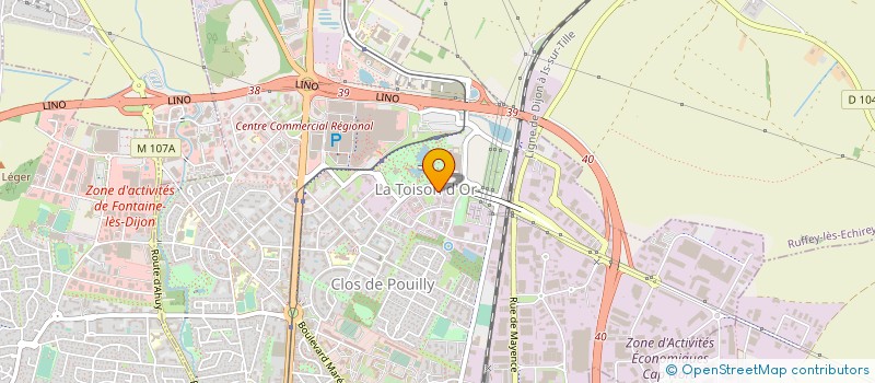 localisation de l'entreprise SCE DEPARTEMENTAL INCENDIE ET SECOURS à DIJON