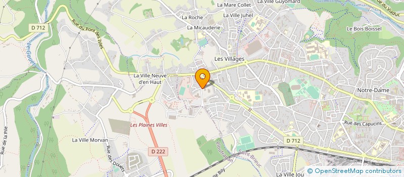 localisation de l'entreprise SCE DEPARTEMENTAL INCENDIE ET SECOURS à SAINT-BRIEUC