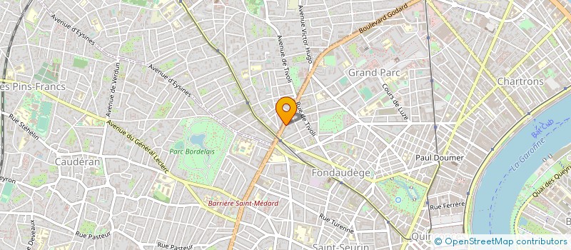localisation de l'entreprise SCE DEPARTEMENTAL INCENDIE ET SECOURS  BORDEAUX